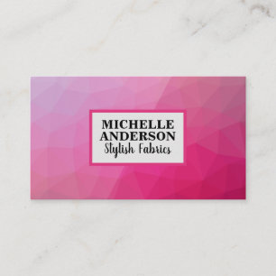 Carte De Visite Magenta géométrique