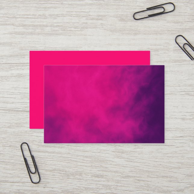 Carte de visite Magenta Purple - Personnalisable (Devant/Arrière en situation)