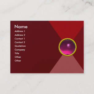 Carte De Visite MAGIC AMÉTHYST, rouge vif, violet rose rouge vif