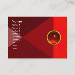 Carte De Visite MAGIC RUBY, rouge vif