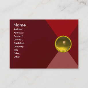 Carte De Visite MAGIC TOPAZ, rouge vif, jaune rose rouge vif