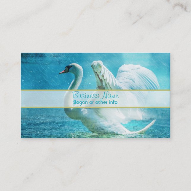 Carte De Visite Magical Swan (Devant)