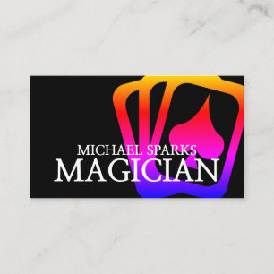 Carte De Visite Magicien, casino, poker, marchand, divertissement,