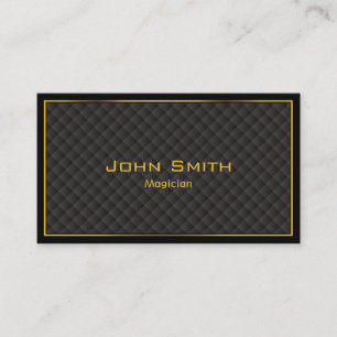 Carte De Visite Magicien de grilles de diamant de cadre d'or