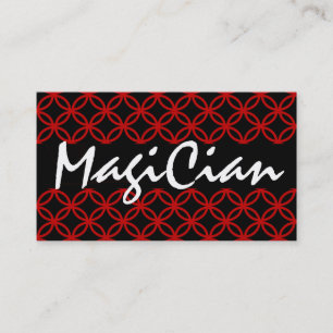 Carte de visite magicien Red Circles