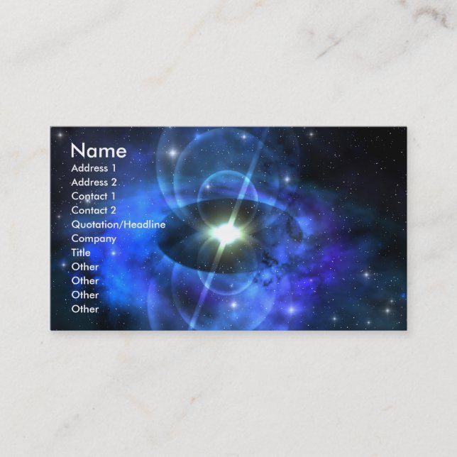 CARTE DE VISITE MAGNETIC PULSE STAR (Devant)