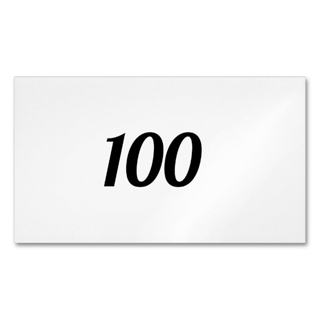 CARTE DE VISITE MAGNÉTIQUE 100 (devant)