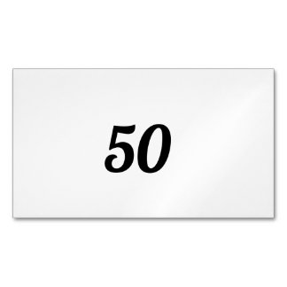 CARTE DE VISITE MAGNÉTIQUE 50