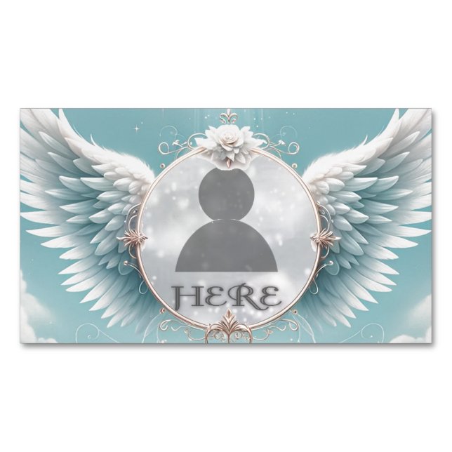 Carte De Visite Magnétique Add Photo Custom Memorial (devant)