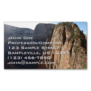 Carte De Visite Magnétique Angels Landing à Zion National Park