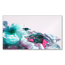 Anneaux avec pétales de rose blanche
