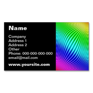 Carte De Visite Magnétique Arc-en-ciel