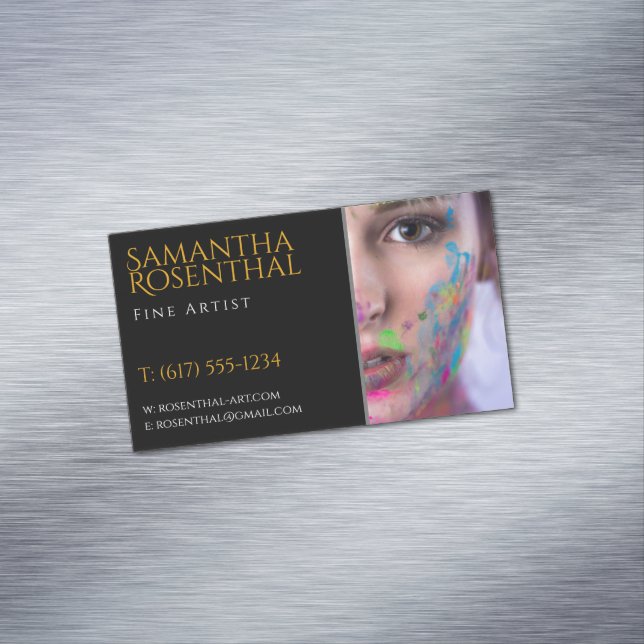 Carte De Visite Magnétique Artiste | Professionnel (In Situ)