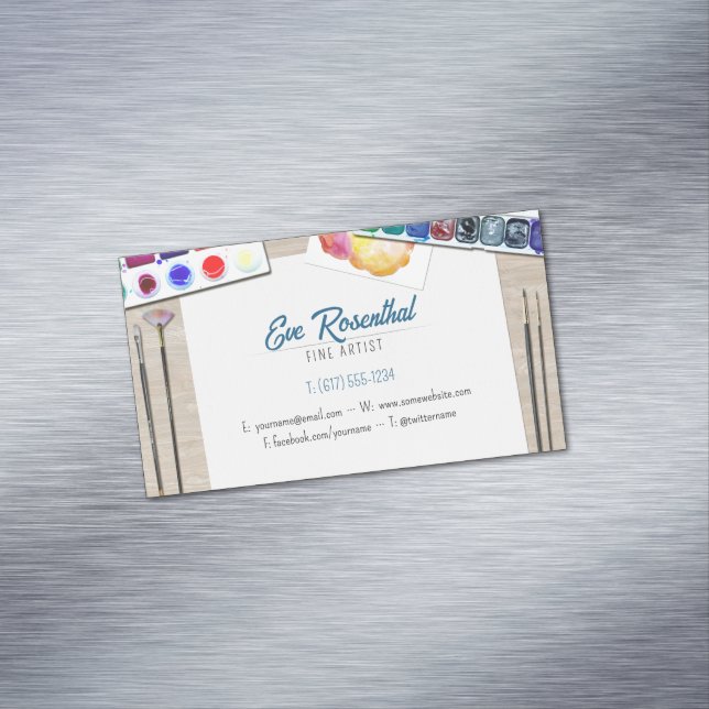 Carte De Visite Magnétique Artiste | Professionnel (In Situ)