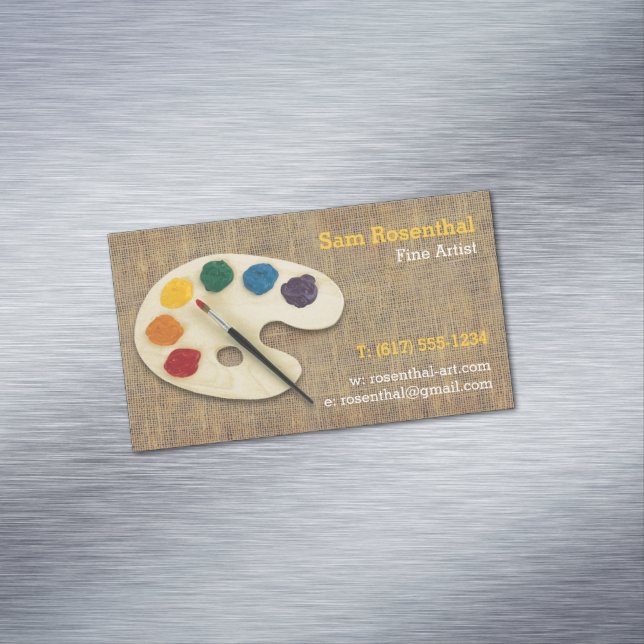 Carte De Visite Magnétique Artiste | Professionnel (In Situ)