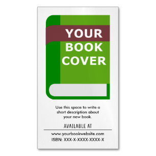Carte De Visite Magnétique Auteur de couverture promotionnelle de livre