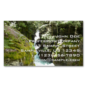 Carte De Visite Magnétique Avalanche Gorge II dans le parc national de Glacie