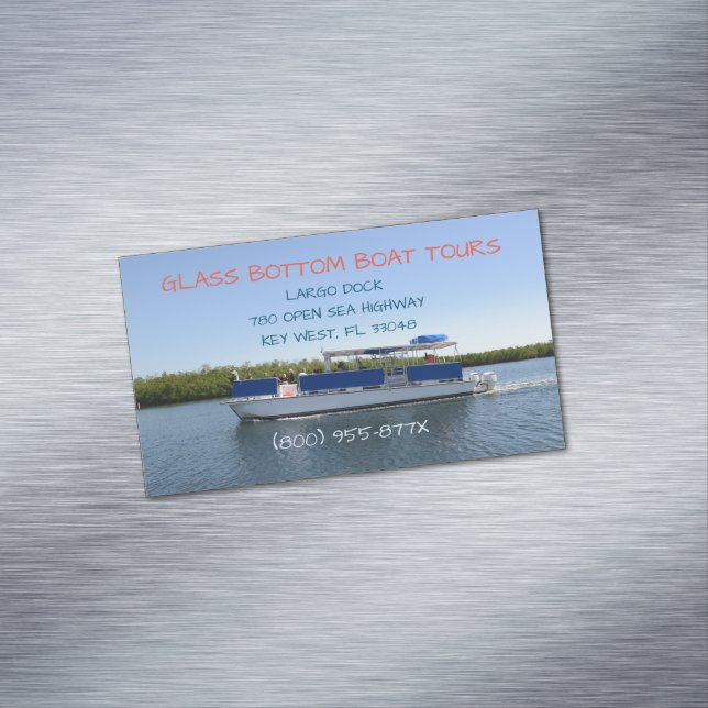 Carte De Visite Magnétique Balade en bateau de mer (In Situ)