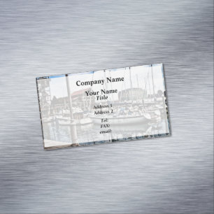 Carte De Visite Magnétique Baltimore MD - Marina près de Fells Point