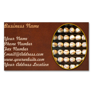 Carte De Visite Magnétique Baseball - Vous avez des couilles là-dedans