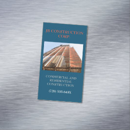 Carte De Visite Magnétique Bâtiment de construction remodel de l'architecte d