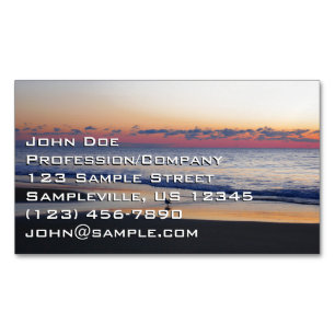 Carte De Visite Magnétique Bethany Beach Sunrise I