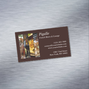 Carte De Visite Magnétique Bistro français