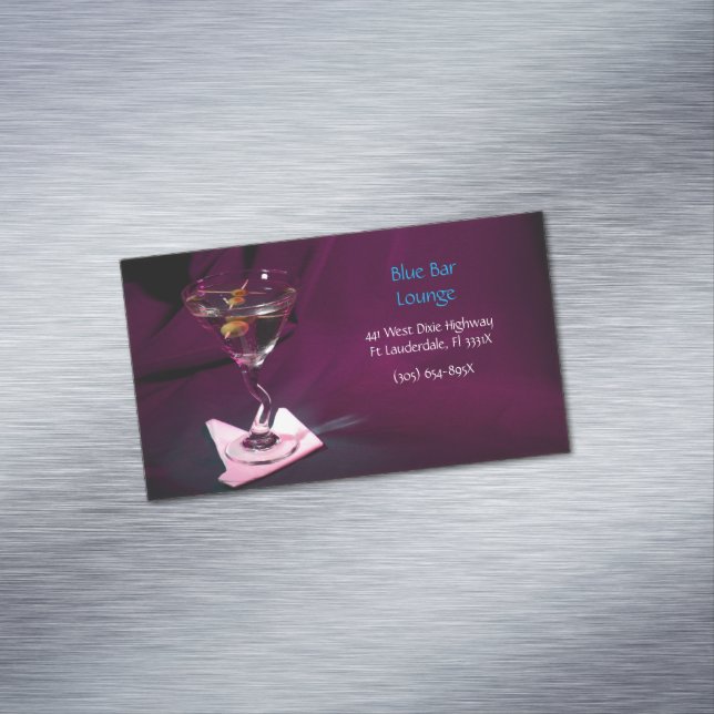 Carte De Visite Magnétique Blackberry Martini Bar & Lounge (In Situ)