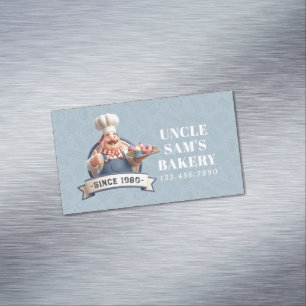 Carte De Visite Magnétique Boulangerie Magasin Pâtissier Desserts Friandises 