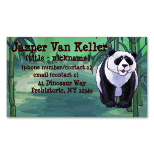 Carte De Visite Magnétique Cadeaux et accessoires pour ours Panda