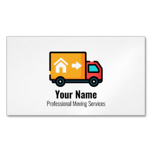 Carte De Visite Magnétique Camion de services mobiles personnalisable