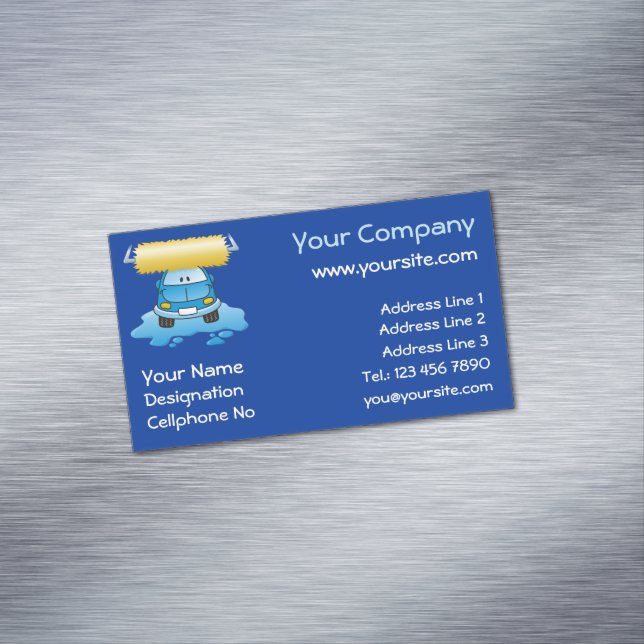 Carte De Visite Magnétique Carwash (In Situ)