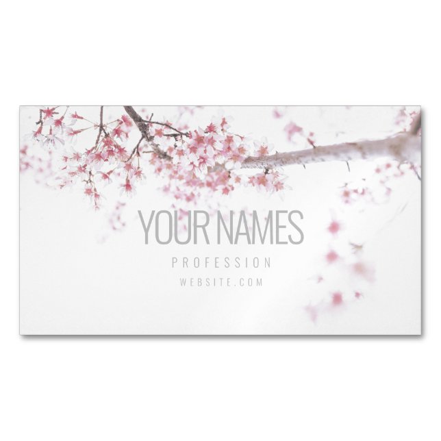 Carte de visite magnétique: "CHERRY BLOSSOM" (devant)