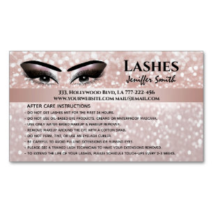 Carte De Visite Magnétique Chirurgie professionnelle lashes après soins