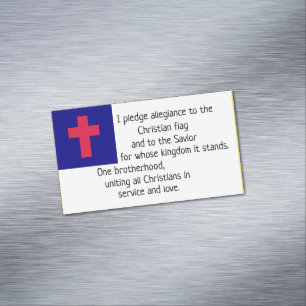 Carte De Visite Magnétique Christian Flag Pledge