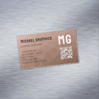 Code QR du motif de maillage géométrique Brown Moc