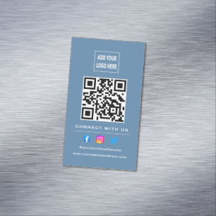 Carte De Visite Magnétique Code QR Suivre l'analyse pour se connecter avec no