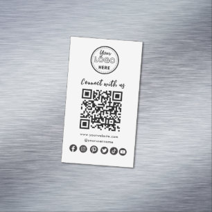Carte De Visite Magnétique Connexion Minimale Avec Les Médias Sociaux América