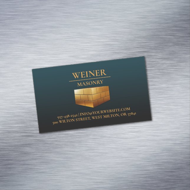 Carte De Visite Magnétique Constructions de maçonnerie (In Situ)