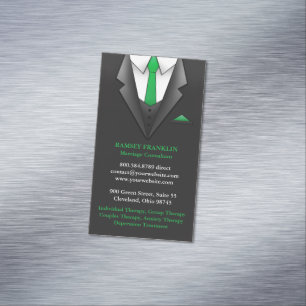 Carte De Visite Magnétique Costume de consultant