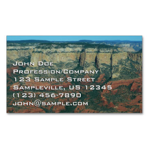 Carte De Visite Magnétique Couches de rochers rouges à Sedona Arizona