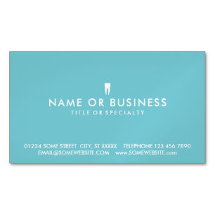 Carte De Visite Magnétique Couleur personnalisable Dentistère simple