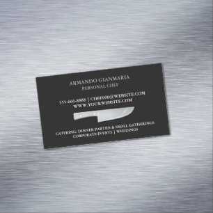 Carte De Visite Magnétique Cuisine chef personnelle