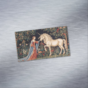 Carte De Visite Magnétique Dame à la licorne