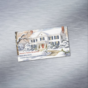 Carte De Visite Magnétique Déneigement