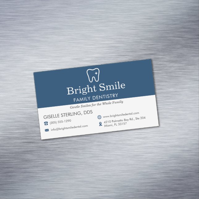 Carte De Visite Magnétique Dental Dentistry Office  (In Situ)