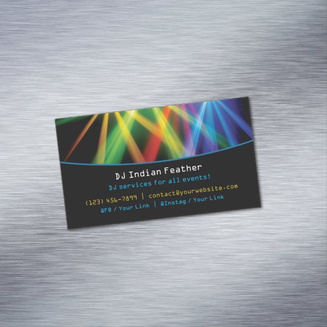 CARTE DE VISITE MAGNÉTIQUE DJ (In Situ)