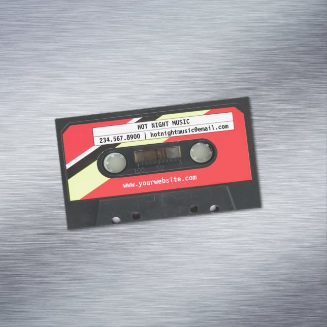 Carte De Visite Magnétique DJ Audio Cassette (In Situ)
