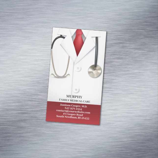 Carte De Visite Magnétique Docteur Médicale (In Situ)