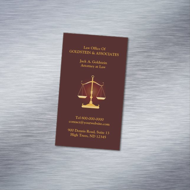 Carte De Visite Magnétique Échelle de droit (In Situ)